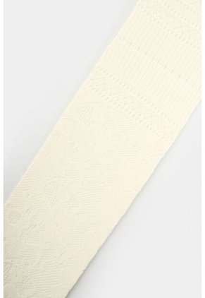 Calcetín Largo En Encaje Para Mujer Icaro Calcetín Largo En Encaje Para Mujer Icaro Crema XS VÉLEZ