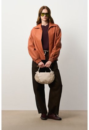 Chaqueta Bomber Oversized Para Mujer Pearl Chaqueta Bomber Oversized Para Mujer Pearl Naranja L VÉLEZ