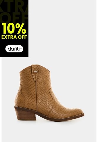 Botines Texanos De Cuero Con Textura Para Mujer Mongui Botines Texanos De Cuero Con Textura Para Mujer Mongui Miel 36 VÉLEZ Vélez