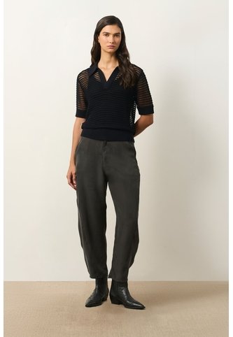 Polo Tejida Lascar Para Mujer Fit Holgado Polo Tejida Lascar Para Mujer Fit Holgado Negro S VÉLEZ Vélez
