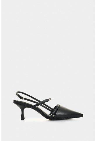 Tacones Cerrados Brielle De Cuero Folia Para Mujer Brillo Tacones Cerrados Brielle De Cuero Folia Para Mujer Brillo Negro 36 VÉLEZ Vélez
