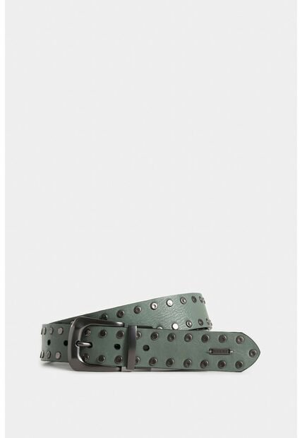 Cinturón Doble Faz Tokio De Cuero Con Taches Para Mujer Cinturón Doble Faz Tokio De Cuero Con Taches Para Mujer Agua Marina S Vélez