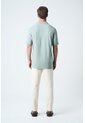 Polo Para Hombre Semi Fit Detalle Jacquard Polo Para Hombre Semi Fit Detalle Jacquard Agua Marina XXL VÉLEZ de Vélez