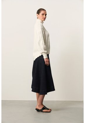 Sweater Oversized Tejido En Algodón Para Mujer Cuma Sweater Oversized Tejido En Algodón Para Mujer Cuma Crema M VÉLEZ