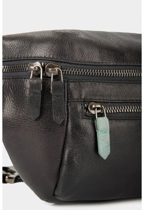 Riñonera Tivoli De Cuero Para Hombre Reata En Nylon Negro Riñonera Tivoli De Cuero Para Hombre Reata En Nylon Negro VÉLEZ