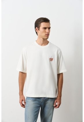 Camiseta Para Hombre Camiseta Para Hombre Crema M VÉLEZ