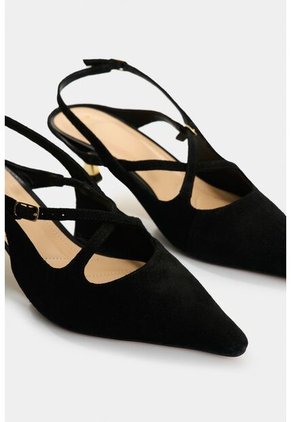 Tacones Cerrados De Cuero Gamuzado Para Mujer Solaris Tacones Cerrados De Cuero Gamuzado Para Mujer Solaris Negro 37 VÉLEZ