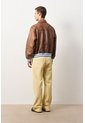 Chaqueta Bomber En Cuero Envejecido Para Hombre Chaqueta Bomber En Cuero Envejecido Para Hombre Cafe XL VÉLEZ de Vélez