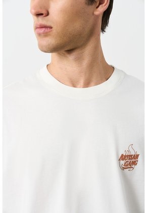 Camiseta Para Hombre Camiseta Para Hombre Crema M VÉLEZ