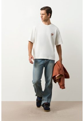 Camiseta Para Hombre Camiseta Para Hombre Crema M VÉLEZ