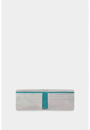 Billetera Lunar De Cuero Para Hombre Contraste De Color Billetera Lunar De Cuero Para Hombre Contraste De Color Gris Vélez