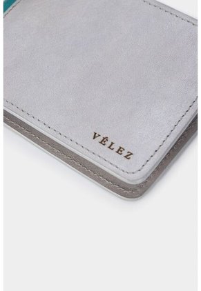 Billetera Lunar De Cuero Para Hombre Contraste De Color Billetera Lunar De Cuero Para Hombre Contraste De Color Gris Vélez