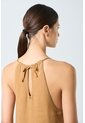 Vestido Galera Para Mujer Cuello Halter Vestido Galera Para Mujer Cuello Halter Cafe Claro 12 VÉLEZ de Vélez