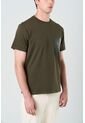 Camiseta En Algodón Para Hombre Bolsillo Cuero Camiseta En Algodón Para Hombre Bolsillo Cuero Verde Oliva M VÉLEZ de Vélez