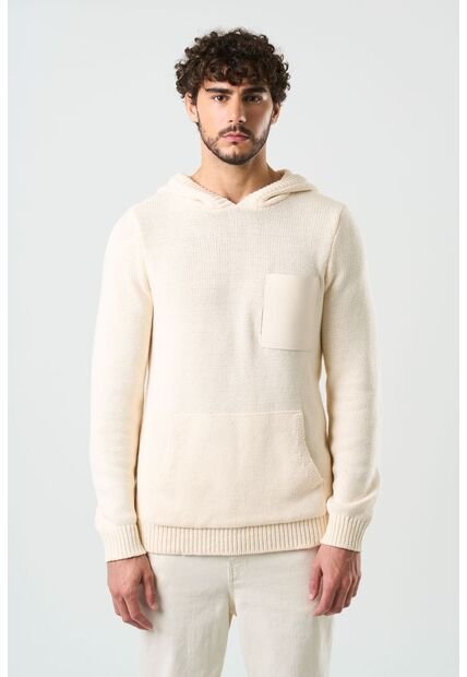 Sweater Semi Fit Tejido Para Hombre Oroa Sweater Semi Fit Tejido Para Hombre Oroa Crema L VÉLEZ