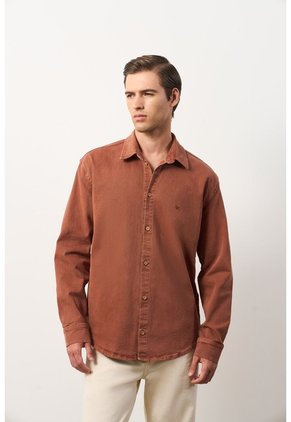 Sobrecamisa Manga Larga Para Hombre Isla Sobrecamisa Manga Larga Para Hombre Isla Tabaco L VÉLEZ