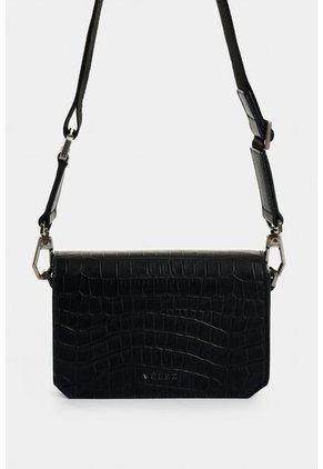 Manos Libres Mini Garniel De Cuero Para Hombre Croco Manos Libres Mini Garniel De Cuero Para Hombre Croco Negro VÉLEZ