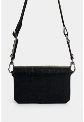 Manos Libres Mini Garniel De Cuero Para Hombre Croco Manos Libres Mini Garniel De Cuero Para Hombre Croco Negro VÉLEZ