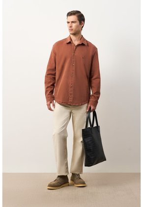 Sobrecamisa Manga Larga Para Hombre Isla Sobrecamisa Manga Larga Para Hombre Isla Tabaco L VÉLEZ