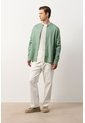 Camisa Manga Larga Para Hombre Cuello Nerú Camisa Manga Larga Para Hombre Cuello Nerú Verde Oliva M VÉLEZ de Vélez