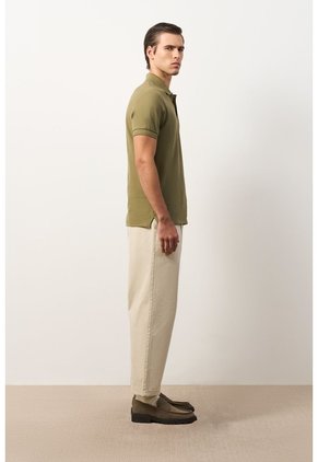 Polo Manga Corta Essential Para Hombre Textura Polo Manga Corta Essential Para Hombre Textura Verde XXL VÉLEZ
