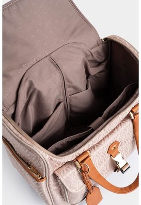 Maleta De Viaje Bloom 2 En Jacquard Para Mujer Sistema Trolley Maleta De Viaje Bloom 2 En Jacquard Para Mujer Sistema Trolley Beige VÉLEZ