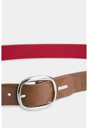 Cinturón Doble Faz Bee De Cuero Para Mujer Puntera Hexagonal Cinturón Doble Faz Bee De Cuero Para Mujer Puntera Hexagonal Miel M VÉLEZ