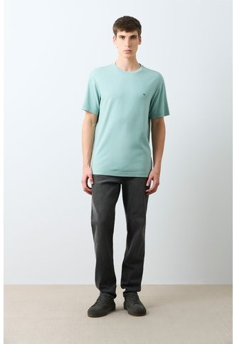 Camiseta Manga Corta Lerici Para Hombre Semi Fitted Camiseta Manga Corta Lerici Para Hombre Semi Fitted Azul Claro S VÉLEZ Vélez