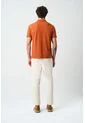 Polo Para Hombre Semi Fit Detalle Jacquard Polo Para Hombre Semi Fit Detalle Jacquard Naranja XL VÉLEZ de Vélez