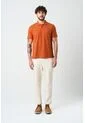 Polo Para Hombre Semi Fit Detalle Jacquard Polo Para Hombre Semi Fit Detalle Jacquard Naranja XL VÉLEZ de Vélez