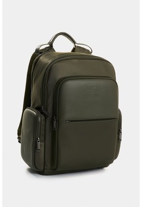 Tula Morral Caval De Lona Y Cuero Para Hombre Confort Tula Morral Caval De Lona Y Cuero Para Hombre Confort Verde Oliva VÉLEZ