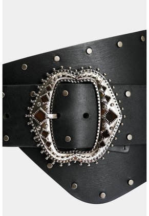Cinturón Unifaz En Cuero Para Mujer Xinca Cinturón Unifaz En Cuero Para Mujer Xinca Negro L VÉLEZ