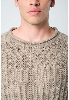 Sweater Selva Tejido Para Hombre Cuello Bandeja Sweater Selva Tejido Para Hombre Cuello Bandeja Tabaco M VÉLEZ