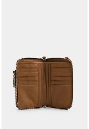 Porta Chequera Ibiza De Cuero Para Mujer Multifunción Porta Chequera Ibiza De Cuero Para Mujer Multifunción Miel VÉLEZ