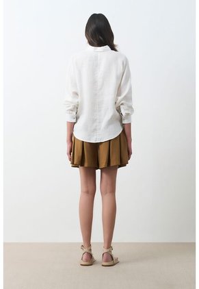 Camisa Peonia Para Mujer Manga Murciélago Camisa Peonia Para Mujer Manga Murciélago Perla M VÉLEZ