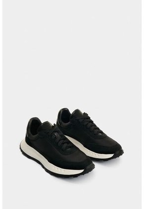 Tenis De Lona Y Detalles En Cuero Para Mujer Thorian Tenis De Lona Y Detalles En Cuero Para Mujer Thorian Negro 34 VÉLEZ