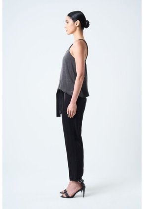 Camisa Aurora De Tiras En Tejido Plano Para Mujer Detalle Millaré Camisa Aurora De Tiras En Tejido Plano Para Mujer Detalle Millaré Negro L VÉLEZ