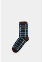 Calcetines Media Pierna Tartan Para Hombre Calcetines Media Pierna Tartan Para Hombre Cafe XS VÉLEZ de Vélez