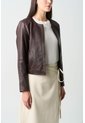 Chaqueta De Cuero Para Mujer Denver Chaqueta De Cuero Para Mujer Denver Cafe XL VÉLEZ de Vélez