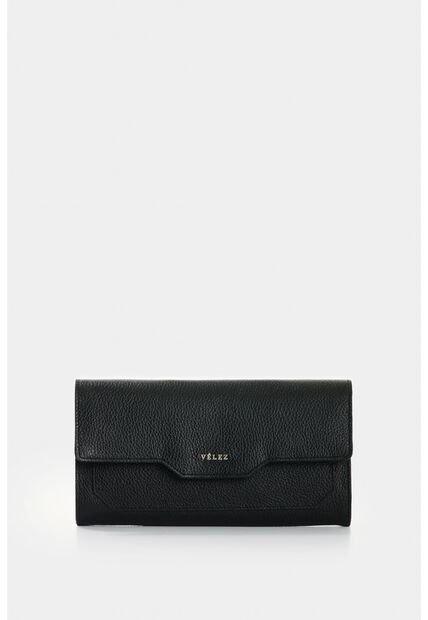 Billetera Porta Chequera De Cuero Para Mujer Marina Billetera Porta Chequera De Cuero Para Mujer Marina Negro VÉLEZ