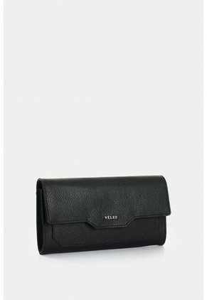 Billetera Porta Chequera De Cuero Para Mujer Marina Billetera Porta Chequera De Cuero Para Mujer Marina Negro VÉLEZ