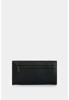 Billetera Porta Chequera De Cuero Para Mujer Marina Billetera Porta Chequera De Cuero Para Mujer Marina Negro VÉLEZ