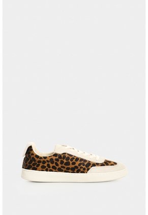 Tenis De Cuero Pelo Y Animal Print Para Mujer Flair Tenis De Cuero Pelo Y Animal Print Para Mujer Flair Arena 34 VÉLEZ