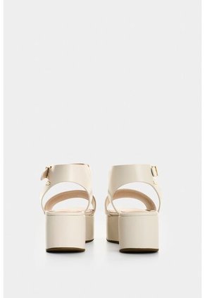 Sandalia Plataforma De Cuero Para Mujer Soren Sandalia Plataforma De Cuero Para Mujer Soren Beige 37 VÉLEZ