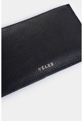 Porta Tarjetas Ava De Cuero Para Mujer Detalle Jacquard Porta Tarjetas Ava De Cuero Para Mujer Detalle Jacquard Negro VÉLEZ