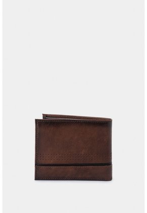 Billetera Kaleidos De Cuero Para Hombre Detalle Contraste Billetera Kaleidos De Cuero Para Hombre Detalle Contraste Miel VÉLEZ