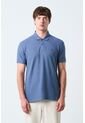 Polo Manga Corta Essential Para Hombre Textura Polo Manga Corta Essential Para Hombre Textura Azul L VÉLEZ de Vélez