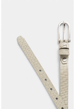 Cinturón Unifaz Mora De Cuero Para Mujer Placa Trenza Cinturón Unifaz Mora De Cuero Para Mujer Placa Trenza Blanco M VÉLEZ