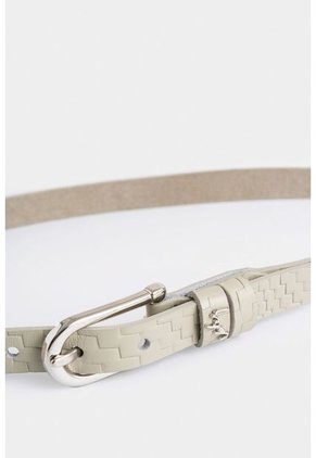 Cinturón Unifaz Mora De Cuero Para Mujer Placa Trenza Cinturón Unifaz Mora De Cuero Para Mujer Placa Trenza Blanco M VÉLEZ