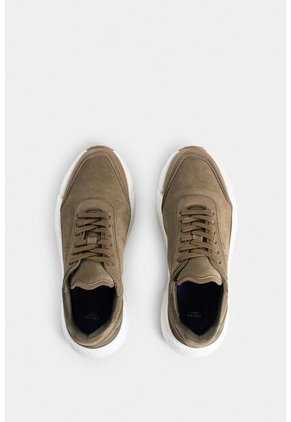 Tenis Bolet 2 De Cuero Y Gamuza Para Hombre Silueta Liviana Tenis Bolet 2 De Cuero Y Gamuza Para Hombre Silueta Liviana Verde Oliva 45 Vélez